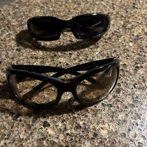 Women’s riding glasses.